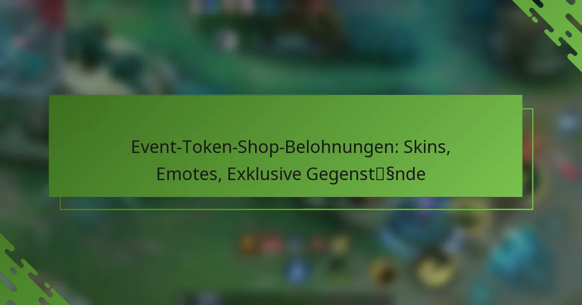 Event-Token-Shop-Belohnungen: Skins, Emotes, Exklusive Gegenstände