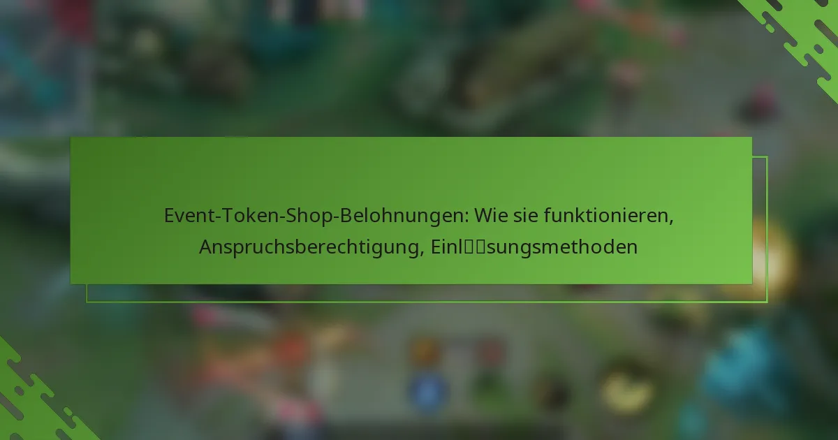 Event-Token-Shop-Belohnungen: Wie sie funktionieren, Anspruchsberechtigung, Einlösungsmethoden